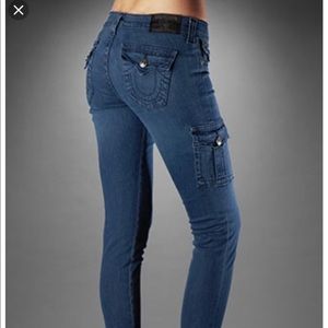 True religion skinny krista cargo leggings 29